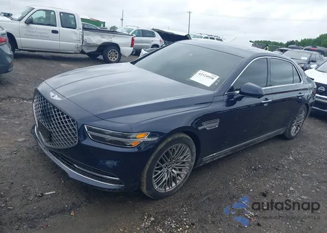 2021 Genesis G90 5.0 Ultimate Awd из США, поврежденный, VIN KMTF54PH2MU086510